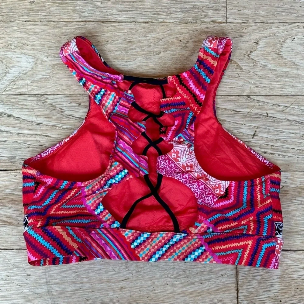 Seafolly Desert Tribe Bikini Top, Size Small
